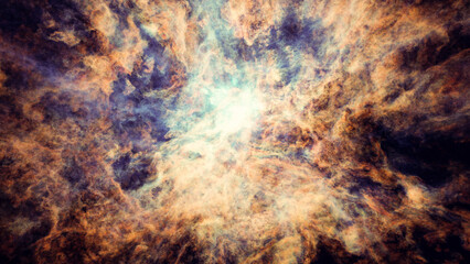 Fototapeta na wymiar Magical nebula abstract background, artistic texture