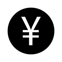 Yen sign simple icon on white background. Vector illustration. Money cash Vector illustration, EPS10.Currency symbol vector.