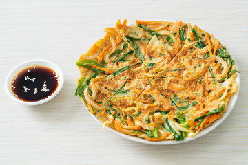 Pajeon or Korean pancake or Korean pizza