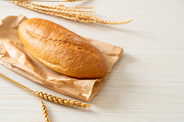 freshly baked french baguette bread