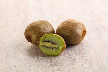 Sweet ripe and juicy kiwi fruit