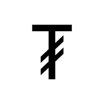 tugrik sign simple icon on white background. Vector illustration. Money cash Vector illustration, EPS10.Currency symbol vector.
