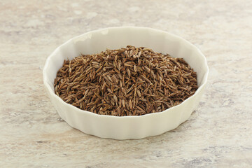 Zira seeds in the bowl