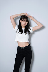 Fototapeta premium ストレッチをする女性