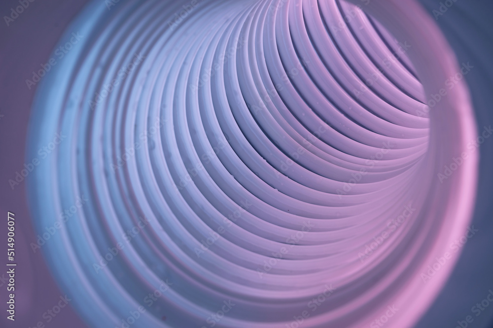 Leinwandbilder beautiful round abstract gray tunnel with color light on a background pattern textured ford design.