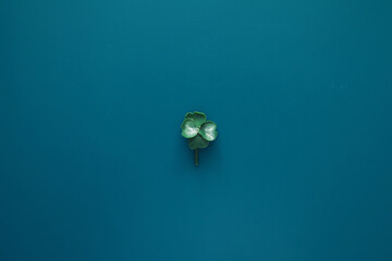 St. patrick's day background. Religious Christian Irish celebration. Four-leaf clover symbol of...