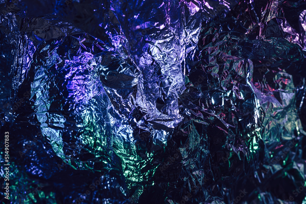 Poster Beautiful abstract foil with color light, background pattern for design.