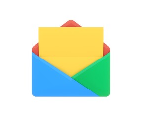 Fototapeta premium Open E-mail With a Blank Page
