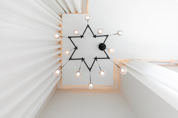 Lamp in the shape of five-pointed soviet star