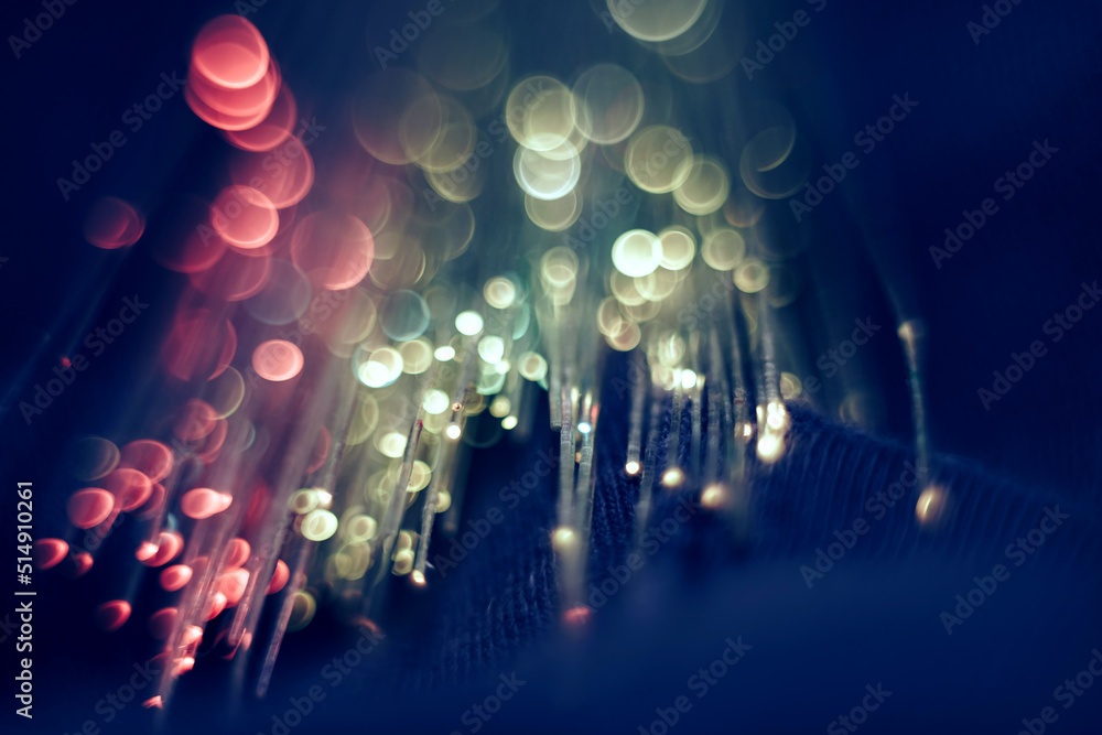 Poster Beautiful abstract  blurred bokeh colored background pattern for design.