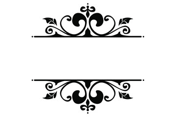 ornament design vector for title Border