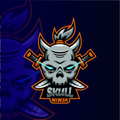 Skull Ninja Mascot Logo Esport Logo Team stock images