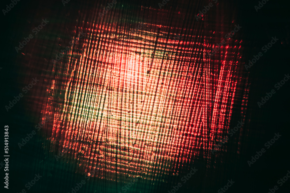 Aufkleber Beautiful abstract surreal  red brush smear light pastel dark magic. Background pattern for design. Macro photography view.