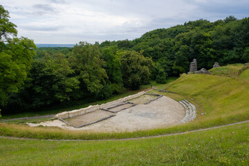 Gallo-Roman amphitheatre at Les Bouchauds, Saint-Cybardeaux, Charente, France