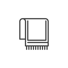 Towel line icon