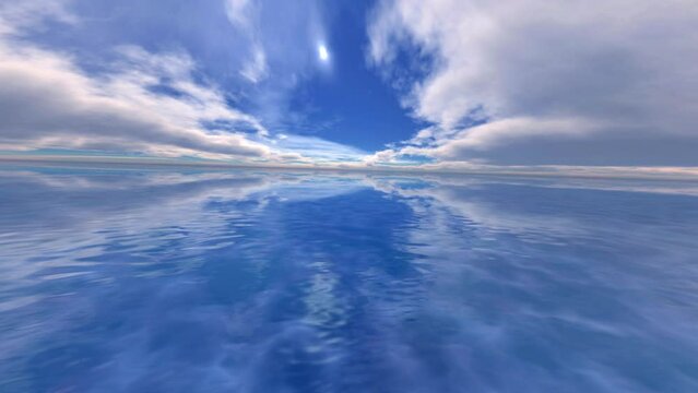 Summer Resort Ocean and Skys Water surface CG background.
