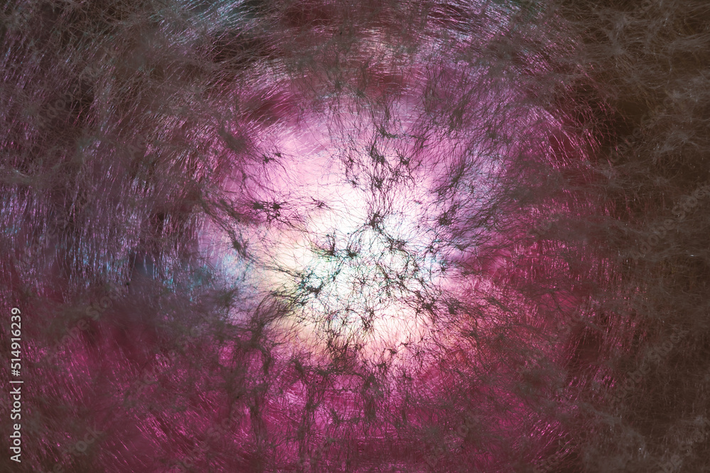 Aufkleber Beautiful abstract texture circle in colorful light. Background pattern for design. Macro photography view.