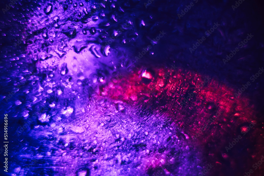 Leinwandbilder Beautiful multi colored abstract bokeh optical light bokeh on a dark background..