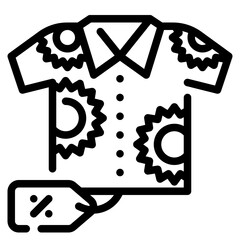 shirt line icon