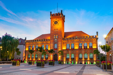 Fototapeta premium Town hall in Szczecinek
