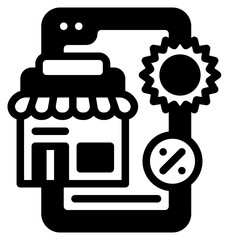 online glyph icon