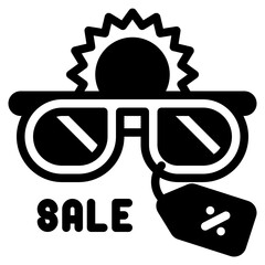 sunglass glyph icon