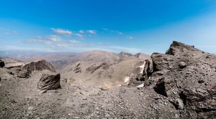 Veleta mountain peak in Sierra Nevada, Spain