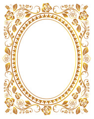 薔薇　フレーム枠　飾り枠　