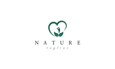 Nature elements logo design concept. Agriculture, gardening, nature logo design template for business identity.