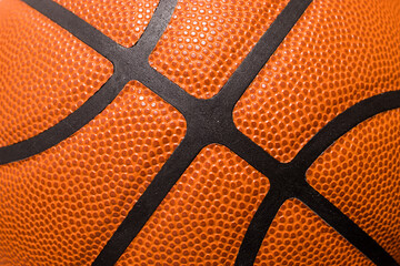 Close up of Basketball skin texture