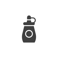 Mustard squeeze bottle vector icon