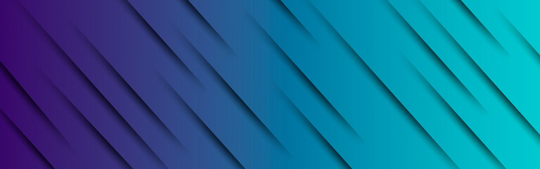 Obraz premium Dark blue banner, light blue gradient abstract wave background.