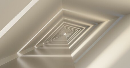 Obraz premium stairway to the sky corridor 3d 