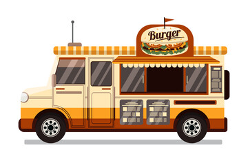Burger truck, fast food van
