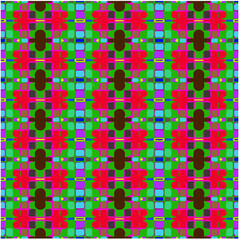 Seamless vector background with repeat pattern. multicolored  mosaic. Perfect for fashion, textile design, cute themed fabric, on wall paper, wrapping paper, fabrics and home decor.