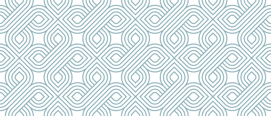 Geometric seamless pattern, vector trendy vintage tiling endless background, geometrical decorative grid.