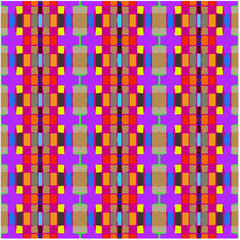 Seamless vector background with repeat pattern. multicolored  mosaic. Perfect for fashion, textile design, cute themed fabric, on wall paper, wrapping paper, fabrics and home decor.