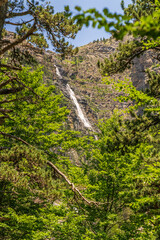 Cotatuero waterfall in the Ordesa and Monte Perdido National Park.