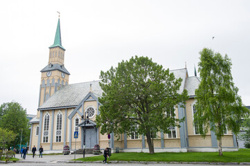 Tromso, Norway. 01.05.2015 Tromso Protestant Cathedral