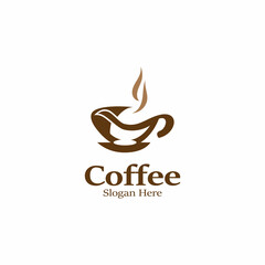 Coffee logo image. Creative vector design idea illustration