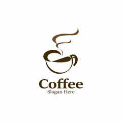 Coffee logo image. Creative vector design idea illustration