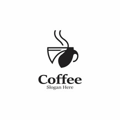 Coffee logo image. Creative vector design idea illustration