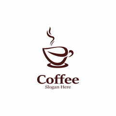 Coffee logo image. Creative vector design idea illustration