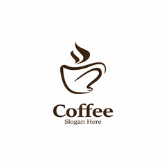 Coffee logo image. Creative vector design idea illustration