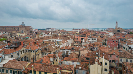 Fototapeta premium Aerial View of Venice, Veneto, Italy, Europe, World Heritage Site