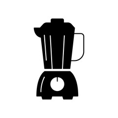 Kitchen Blender icon in black flat glyph, filled style isolated on white background