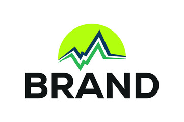 Abstract Mountain Logo, Business and Branding Logos.