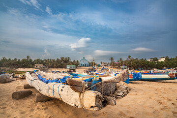 boats in the beach