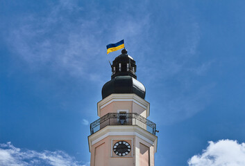 Town Hall Tower in the city of Drohobych, Ukraine.