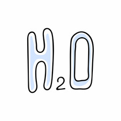  H2O in doodle style